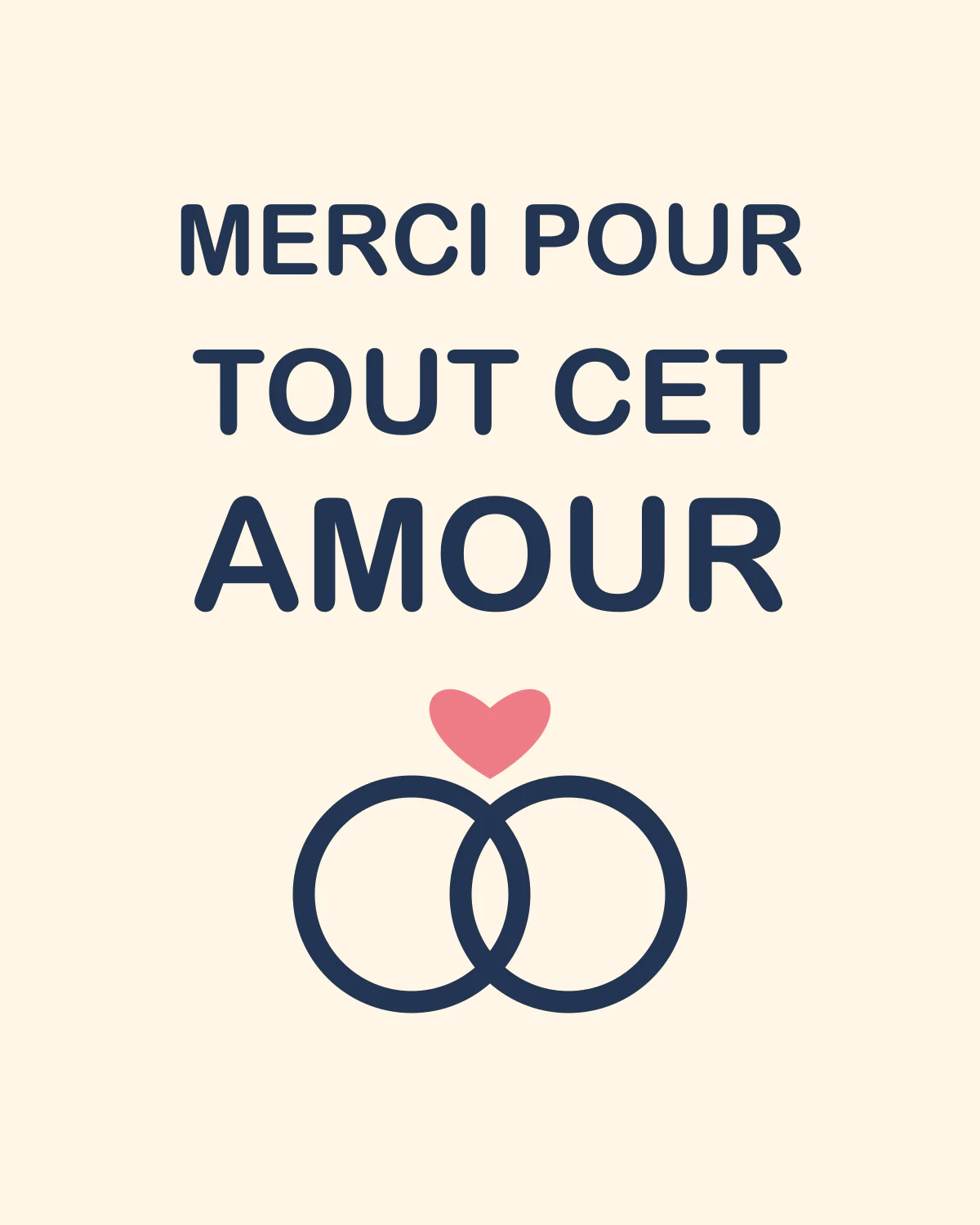 MERCI POUR TOUT CET AMOUR