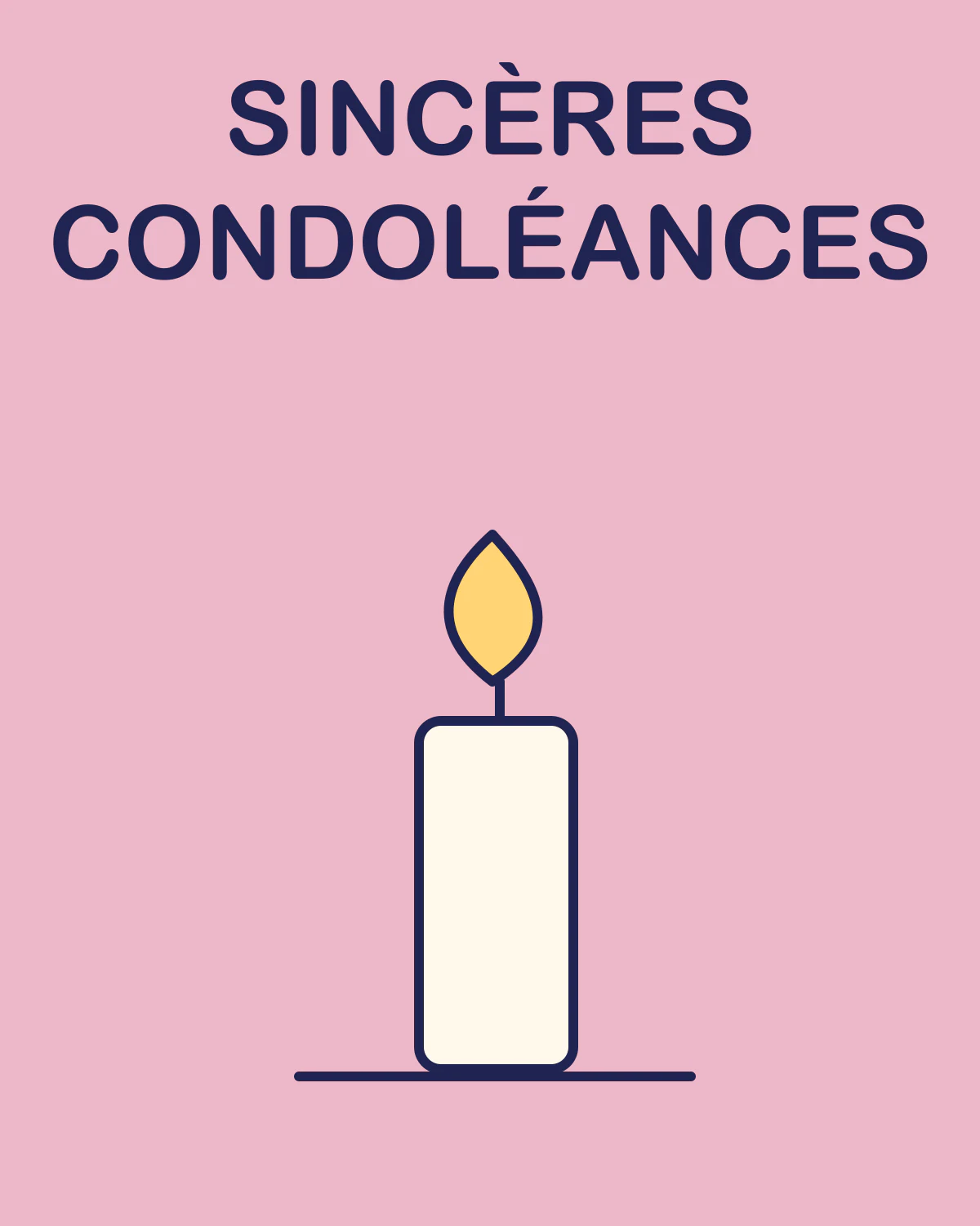 Sincères condoléances