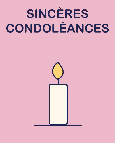 Sincères condoléances