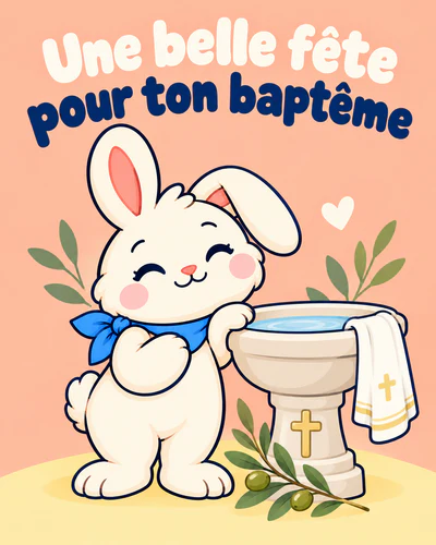 Une belle fête pour ton baptême
