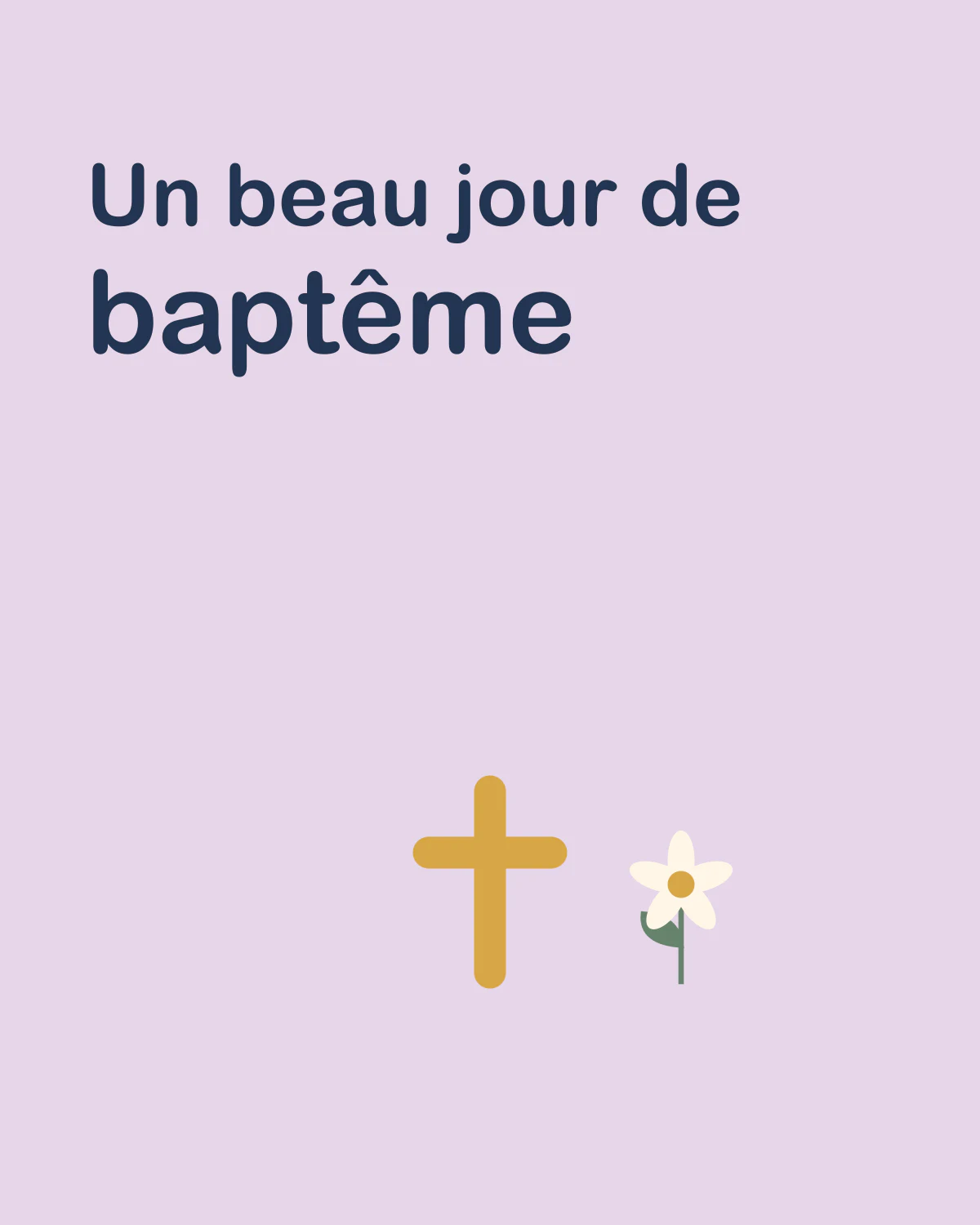 Un beau jour de baptême