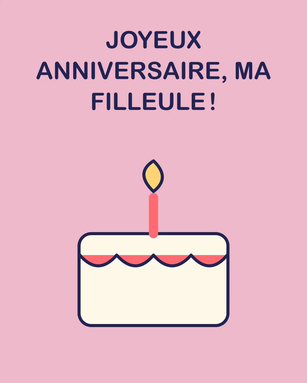 Joyeux anniversaire, ma filleule !