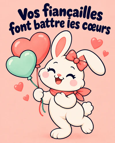 Vos fiançailles font battre les cœurs