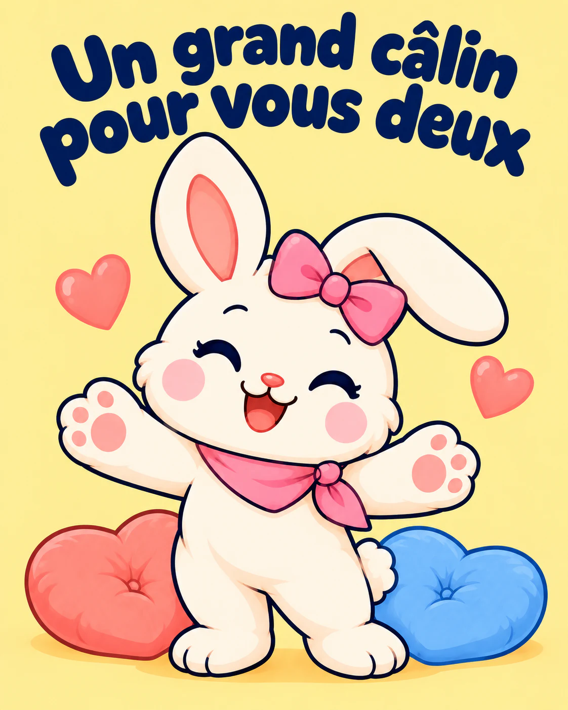 Un grand câlin pour vous deux