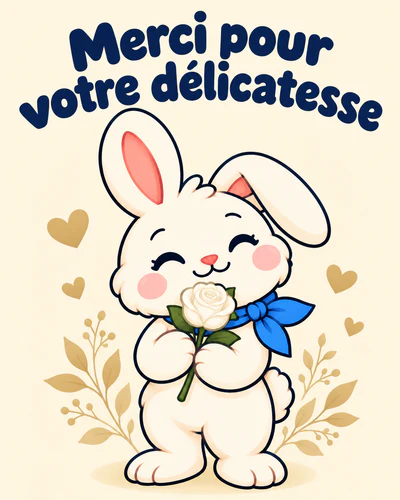Merci pour votre délicatesse