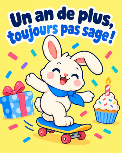Un an de plus, toujours pas sage !