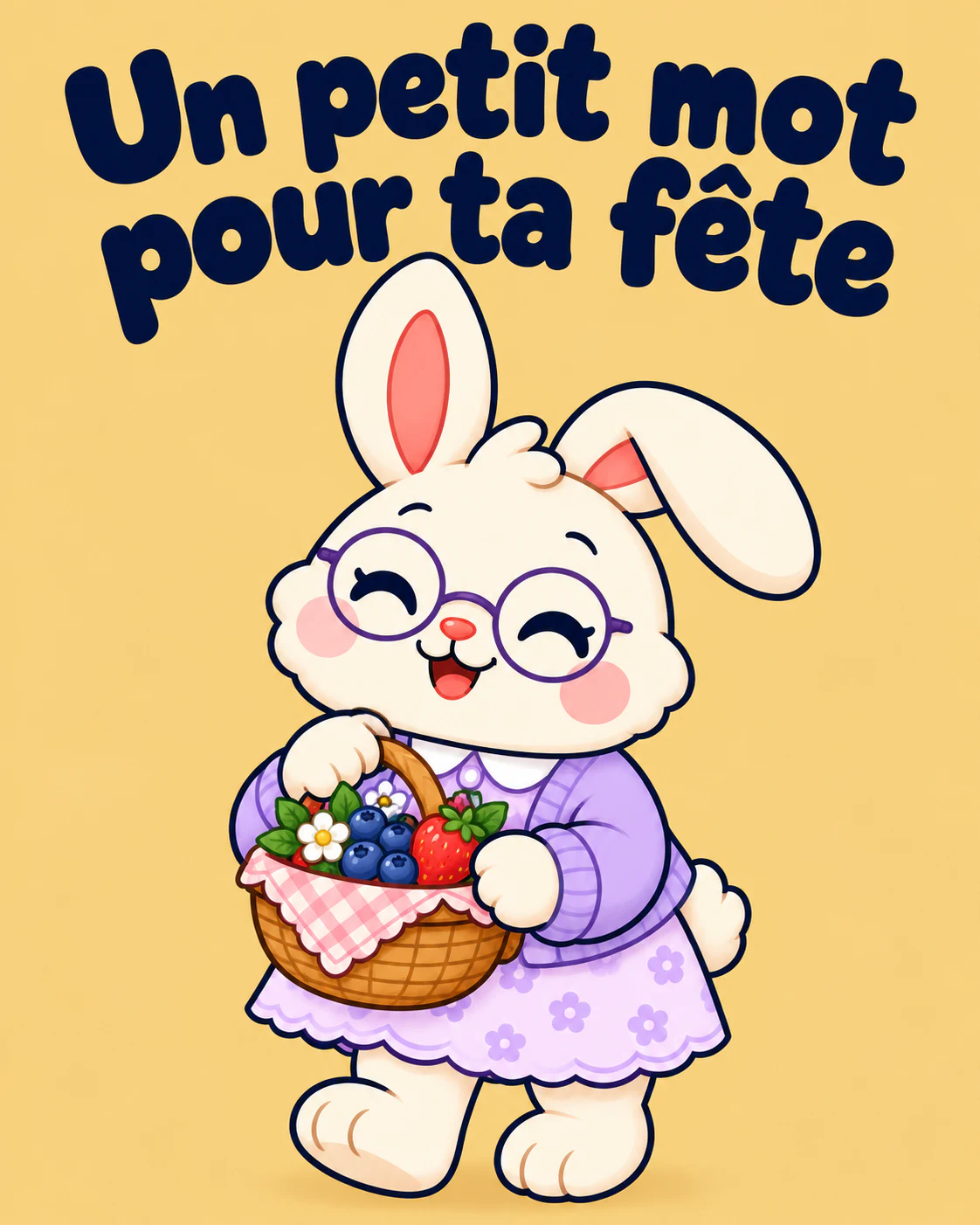 Un petit mot pour ta fête