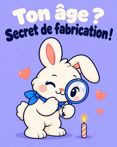 Ton âge ? Secret de fabrication !
