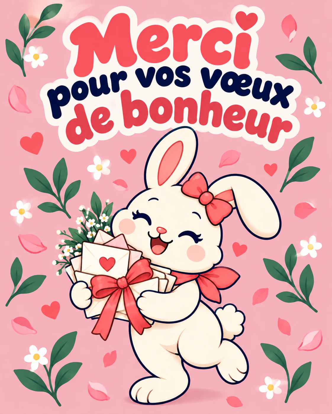 Merci pour vos vœux de bonheur