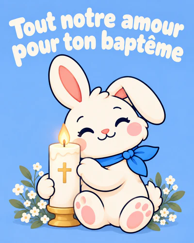 Tout notre amour pour ton baptême