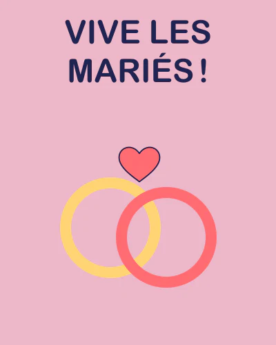 Vive les mariés !