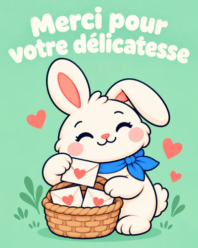 Merci pour votre délicatesse