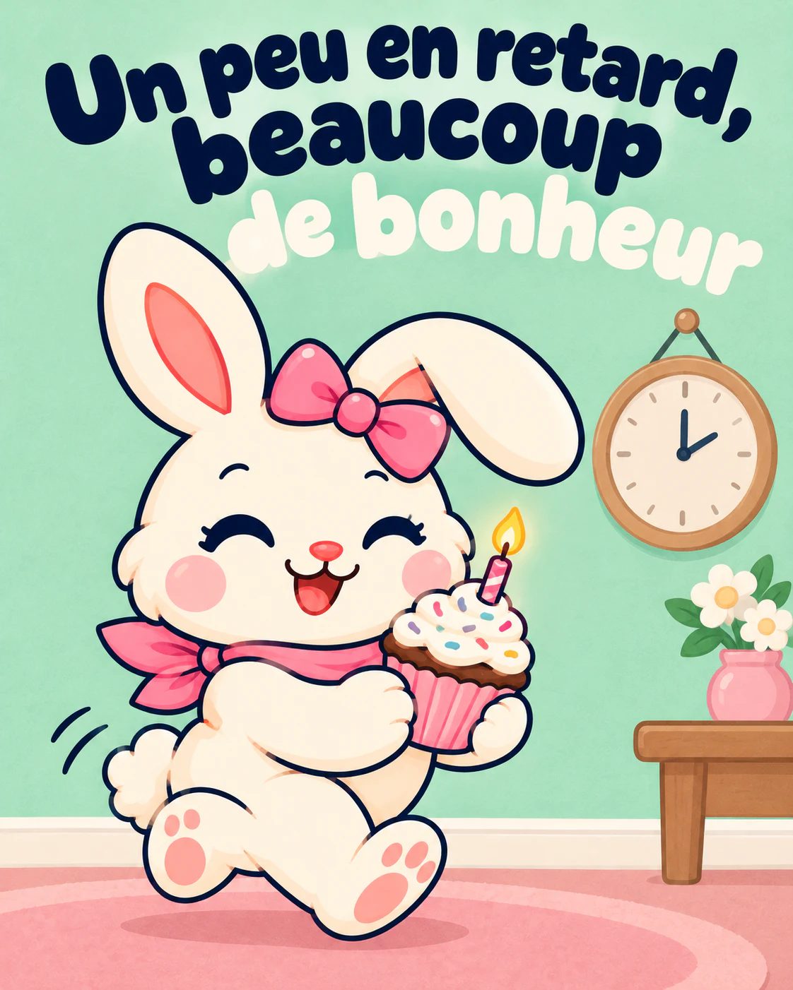 Un peu en retard, beaucoup de bonheur