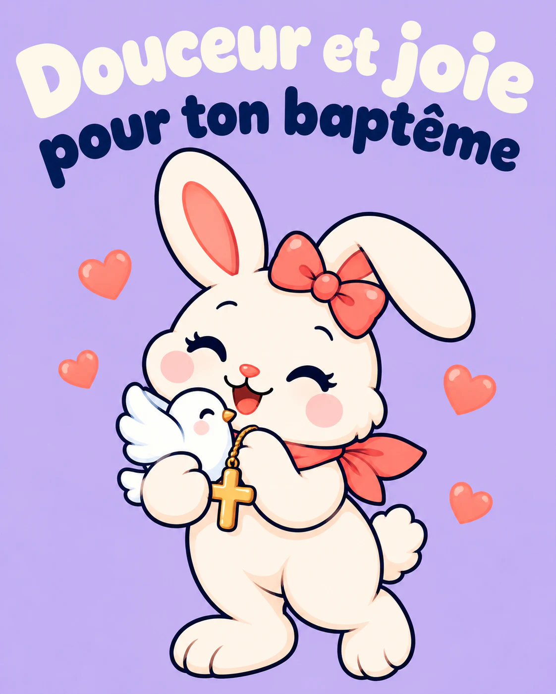 Douceur et joie pour ton baptême