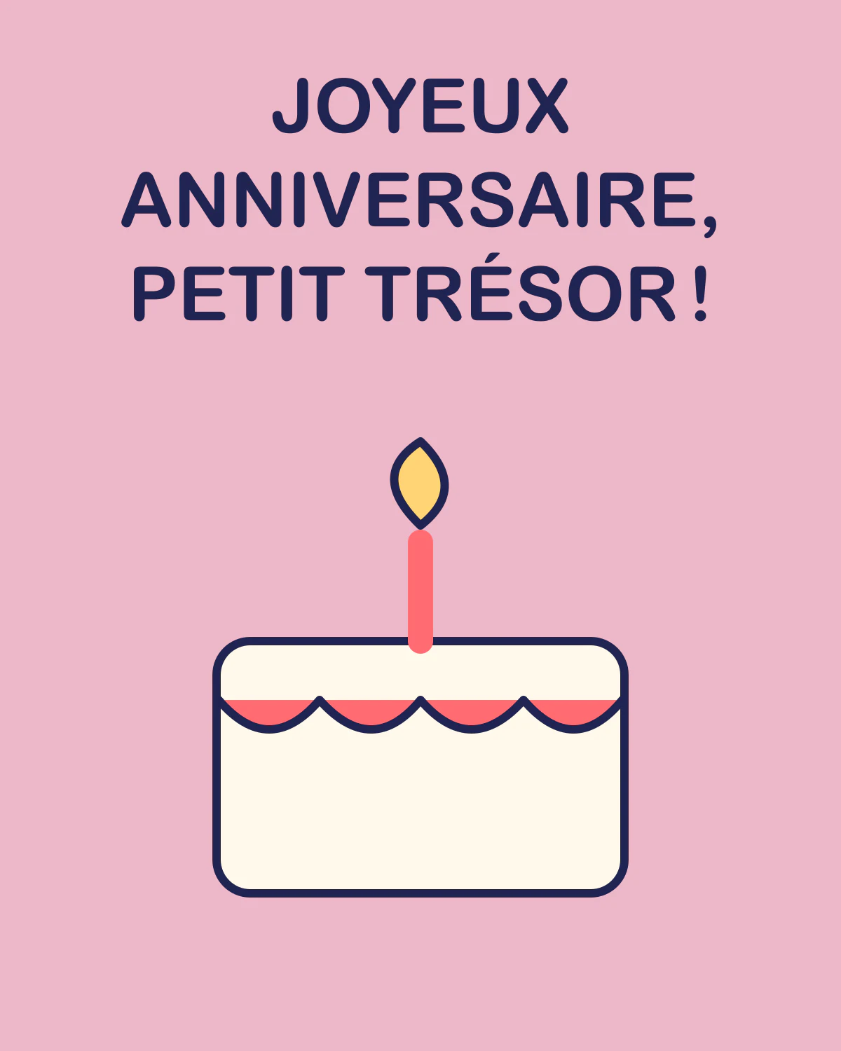 Joyeux anniversaire, petit trésor !