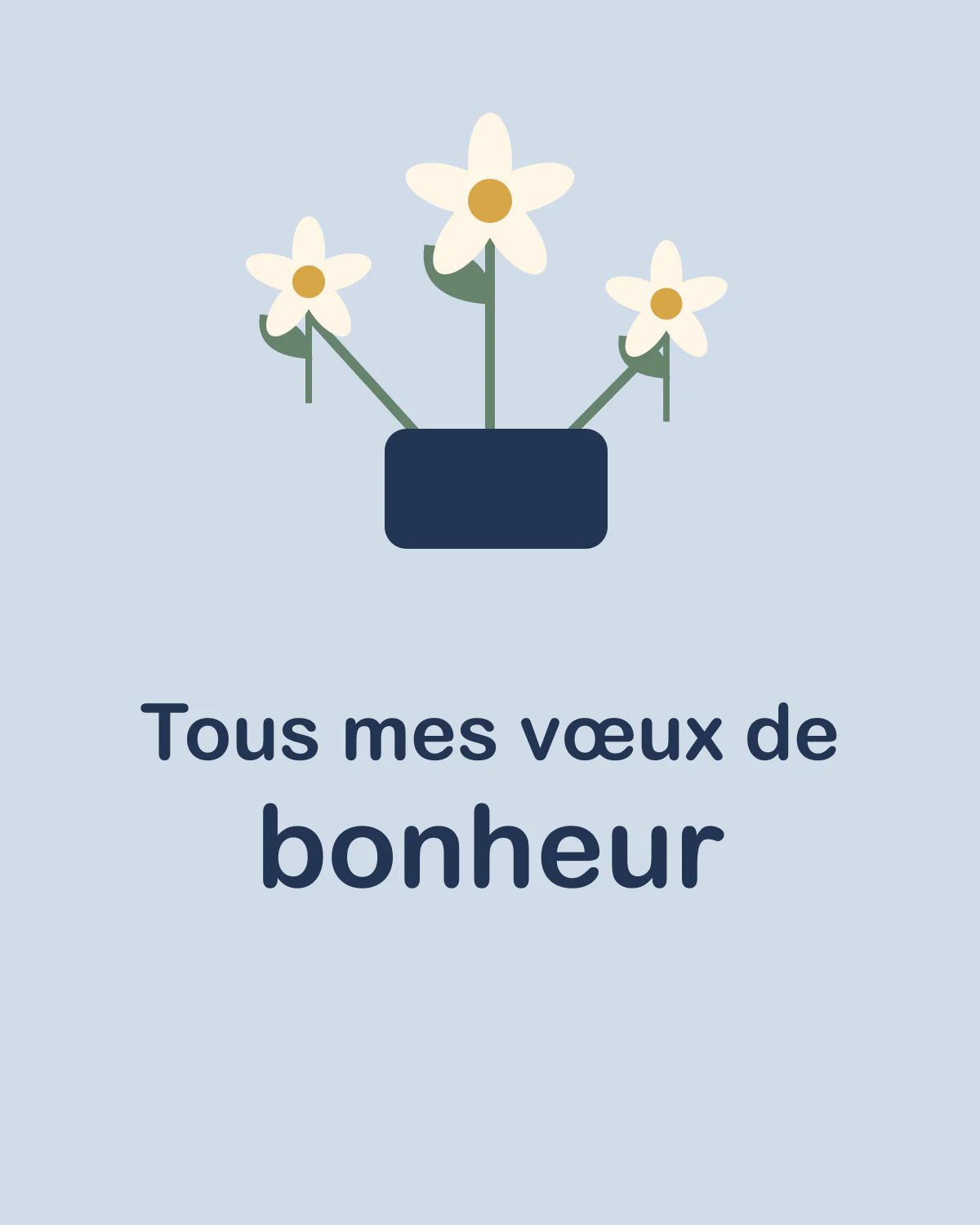 Tous mes vœux de bonheur