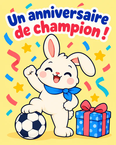 Un anniversaire de champion !