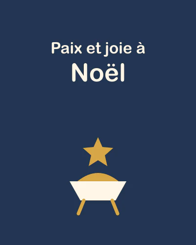 Paix et joie à Noël