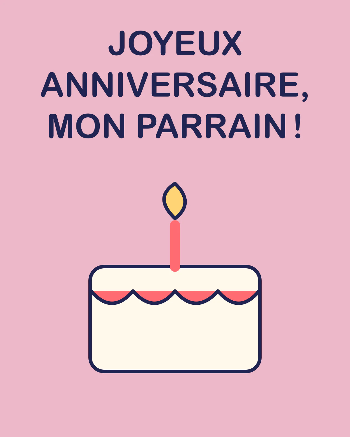 Joyeux anniversaire, mon parrain !