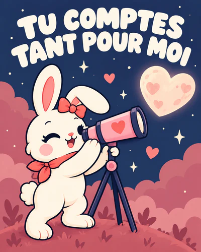 TU COMPTES TANT POUR MOI