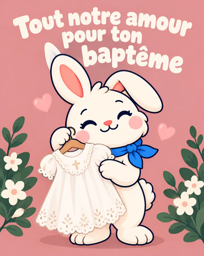 Tout notre amour pour ton baptême