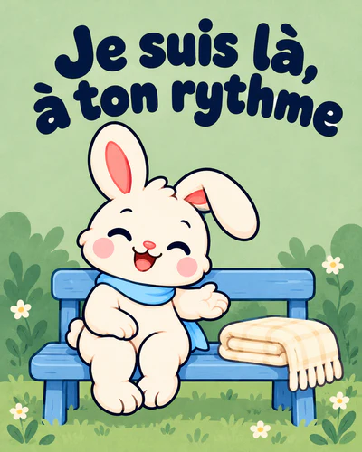 Je suis là, à ton rythme
