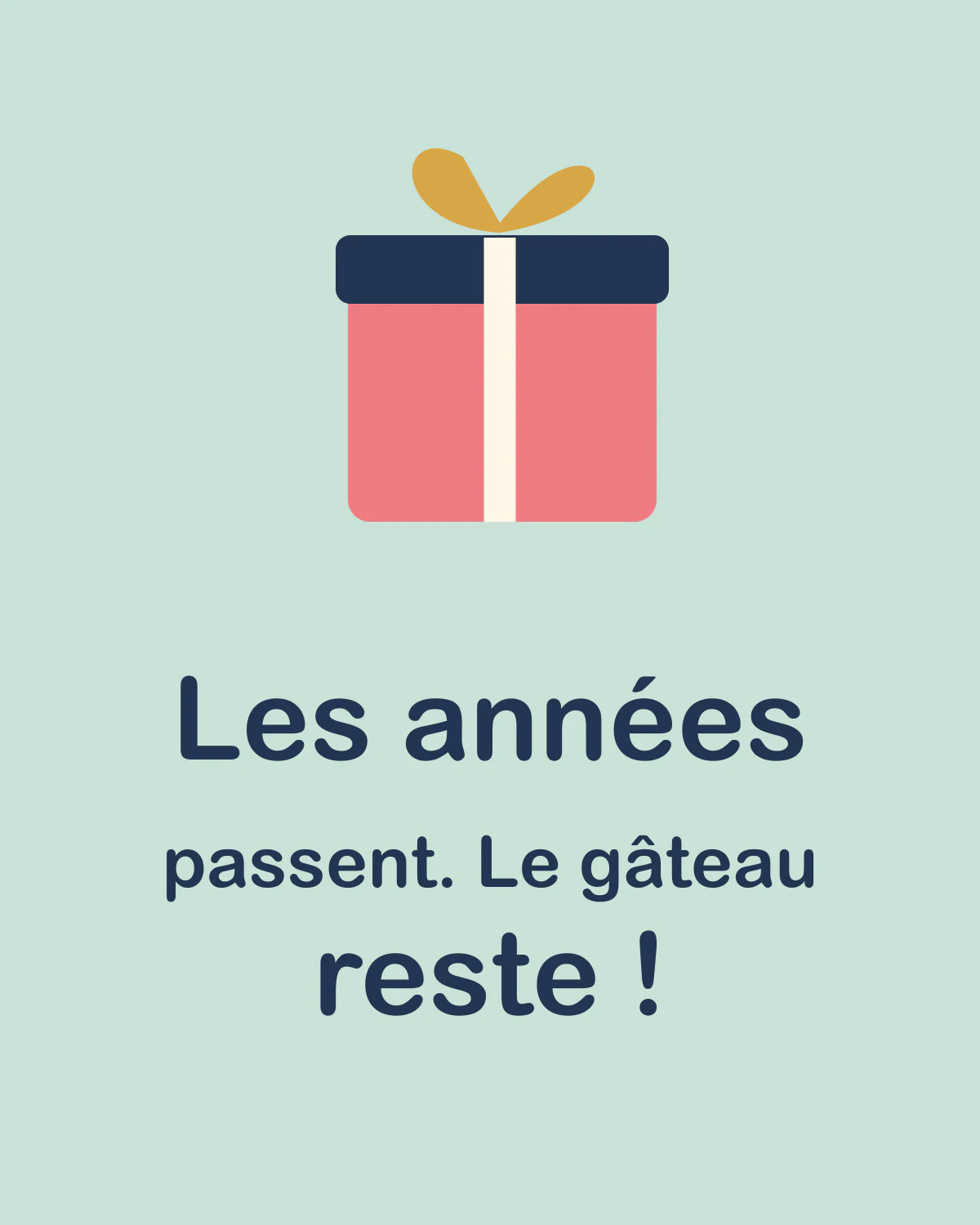 Les années passent. Le gâteau reste !