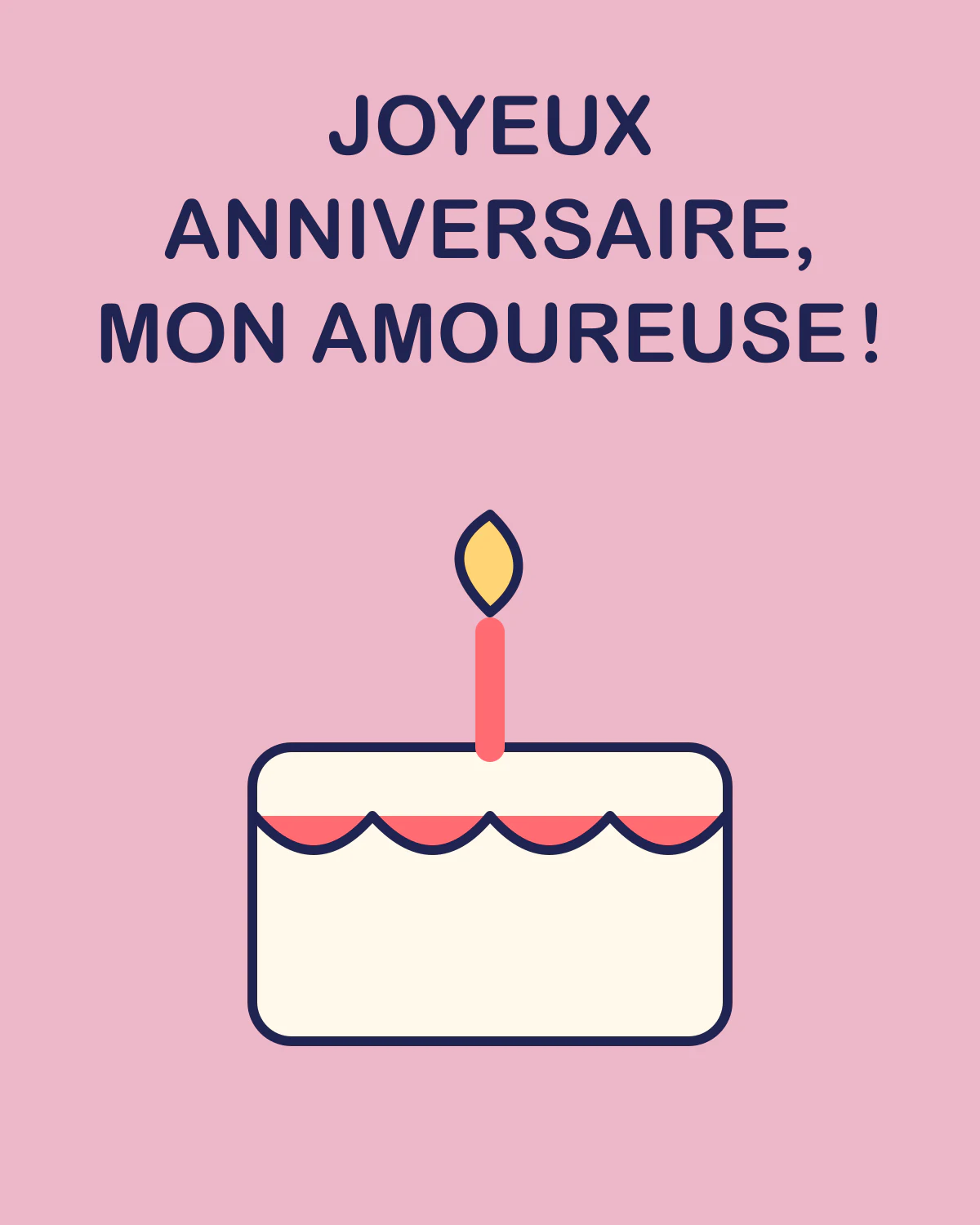 Joyeux anniversaire, mon amoureuse !