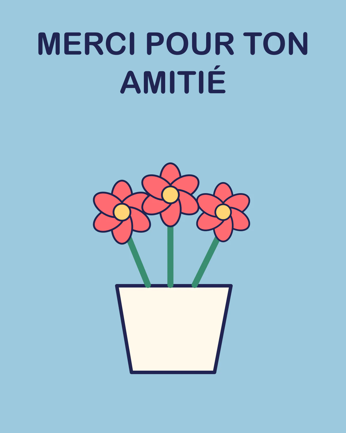 Merci pour ton amitié