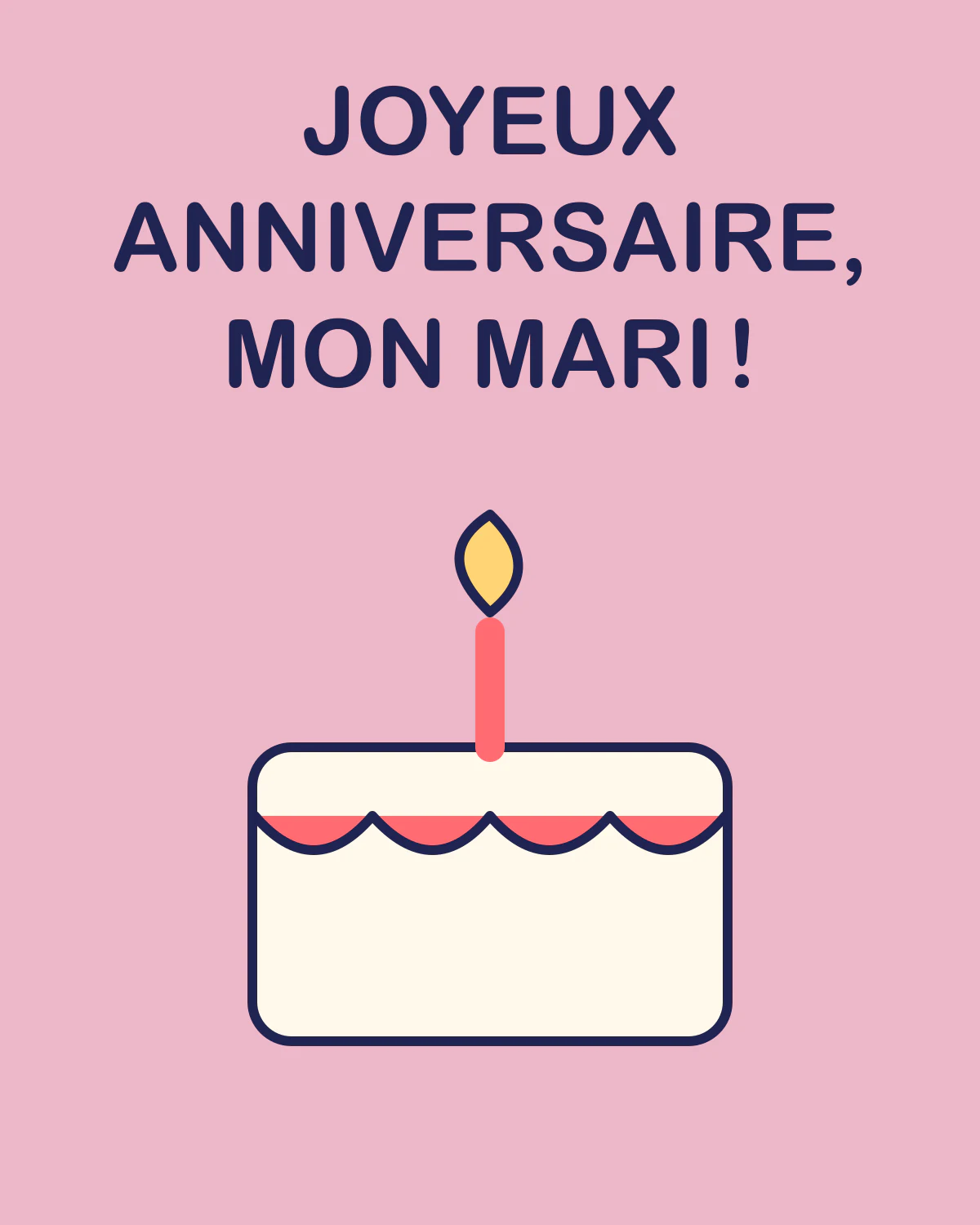 Joyeux anniversaire, mon mari !