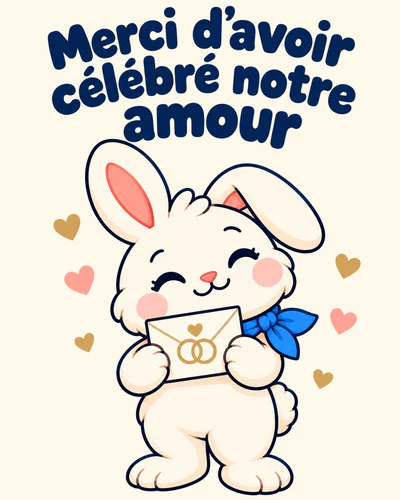Merci d’avoir célébré notre amour