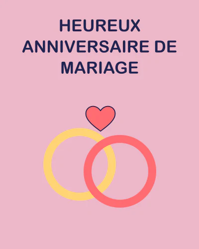 Heureux anniversaire de mariage
