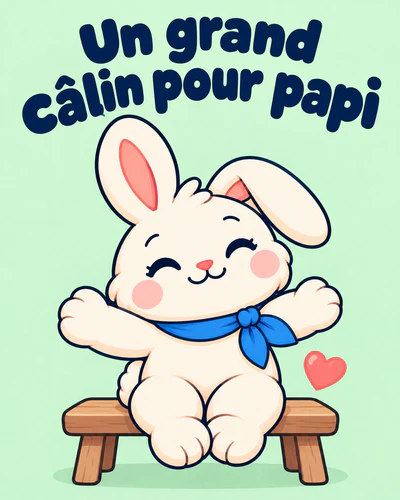 Un grand câlin pour papi