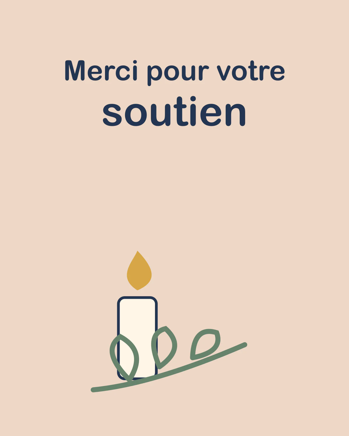 Merci pour votre soutien