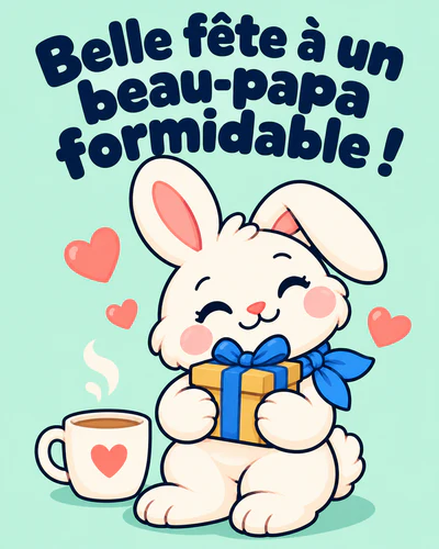 Belle fête à un beau-papa formidable !