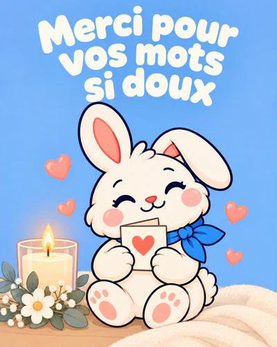 Merci pour vos mots si doux