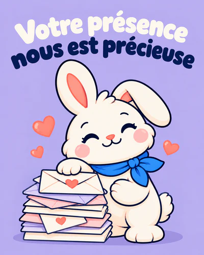 Votre présence nous est précieuse