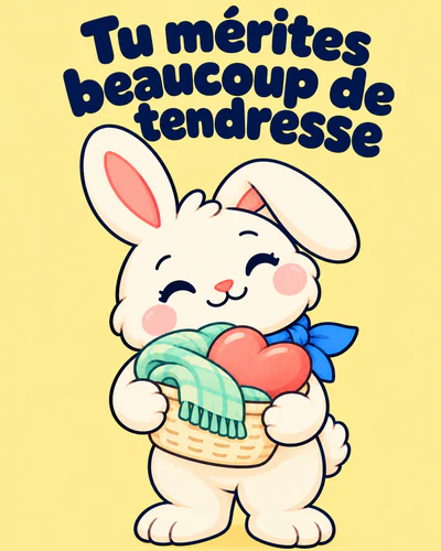 Tu mérites beaucoup de tendresse