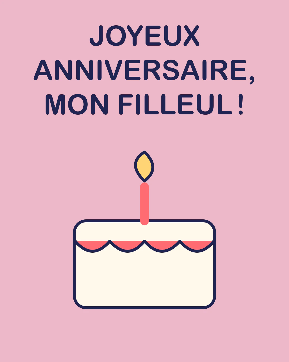 Joyeux anniversaire, mon filleul !