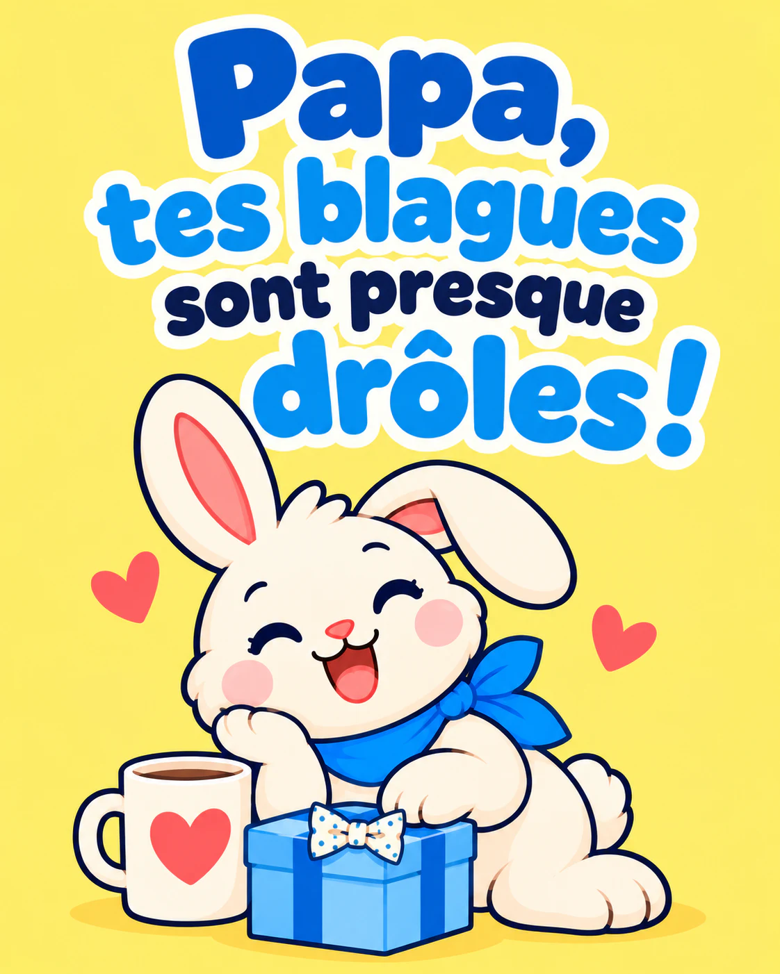 Papa, tes blagues sont presque drôles !