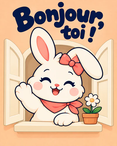 Bonjour, toi !
