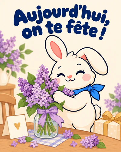 Aujourd’hui, on te fête !