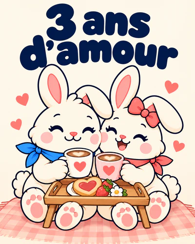 3 ans d’amour