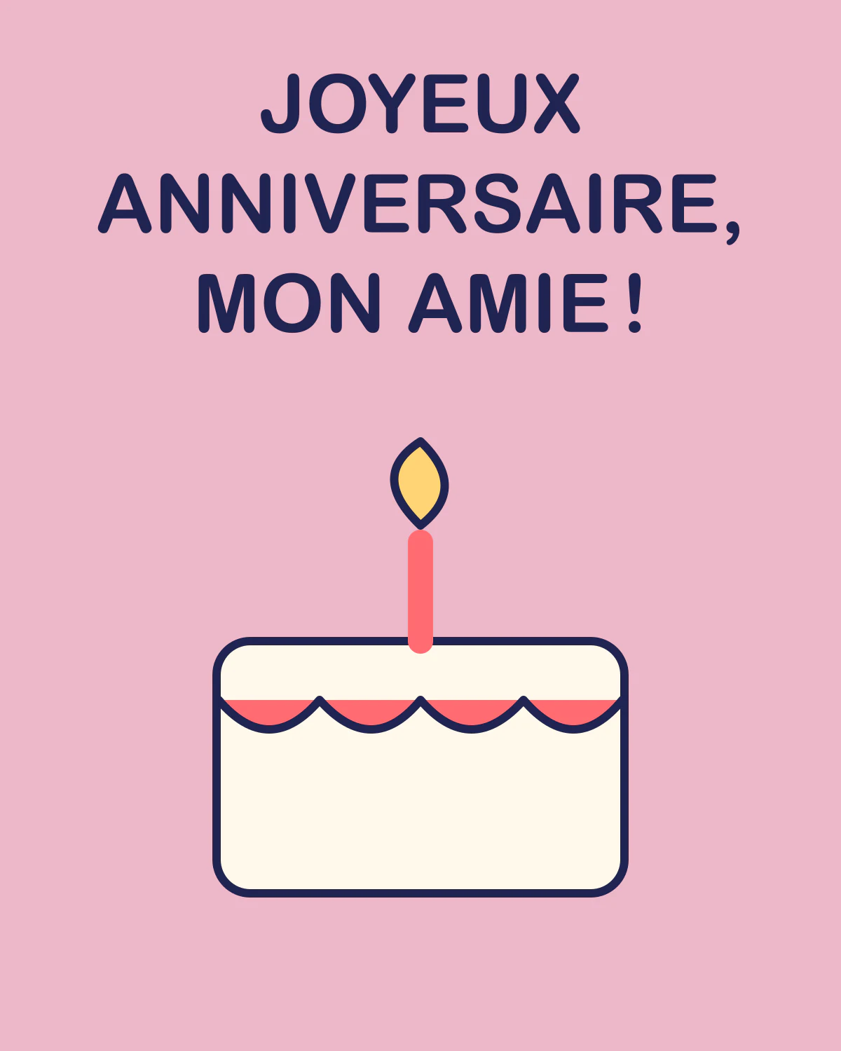 Joyeux anniversaire, mon amie !
