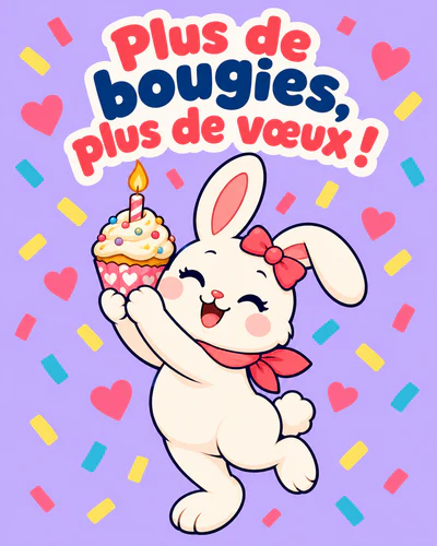 Plus de bougies, plus de vœux !