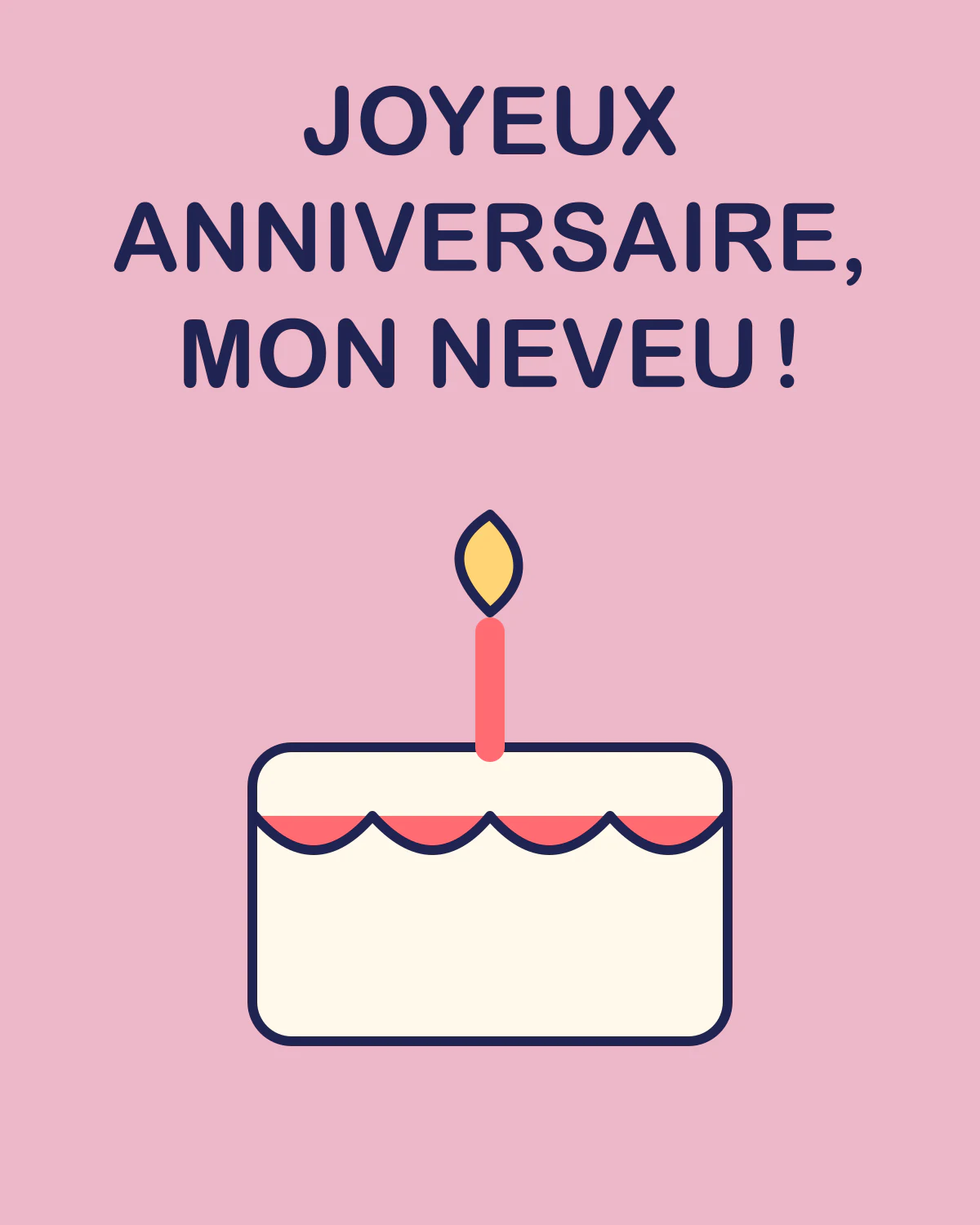 Joyeux anniversaire, mon neveu !