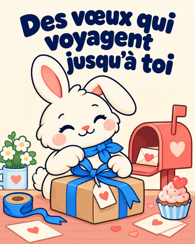 Des vœux qui voyagent jusqu’à toi