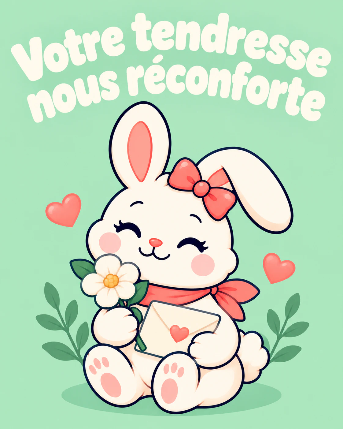 Votre tendresse nous réconforte