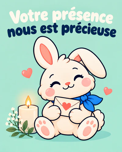 Votre présence nous est précieuse