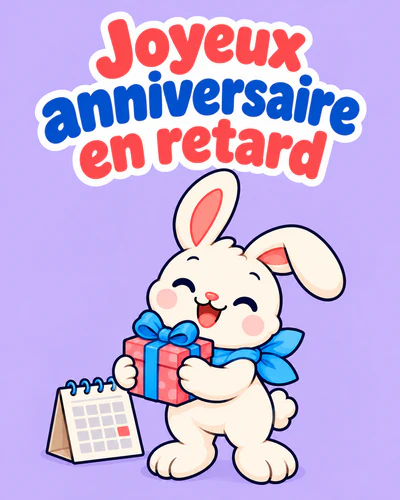 Joyeux anniversaire en retard